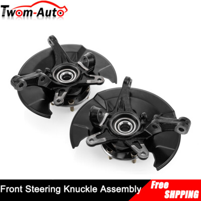 2X Front Steering Knuckle & Wheel Hub Bearing Assembly for 2006-2011 Honda Civic