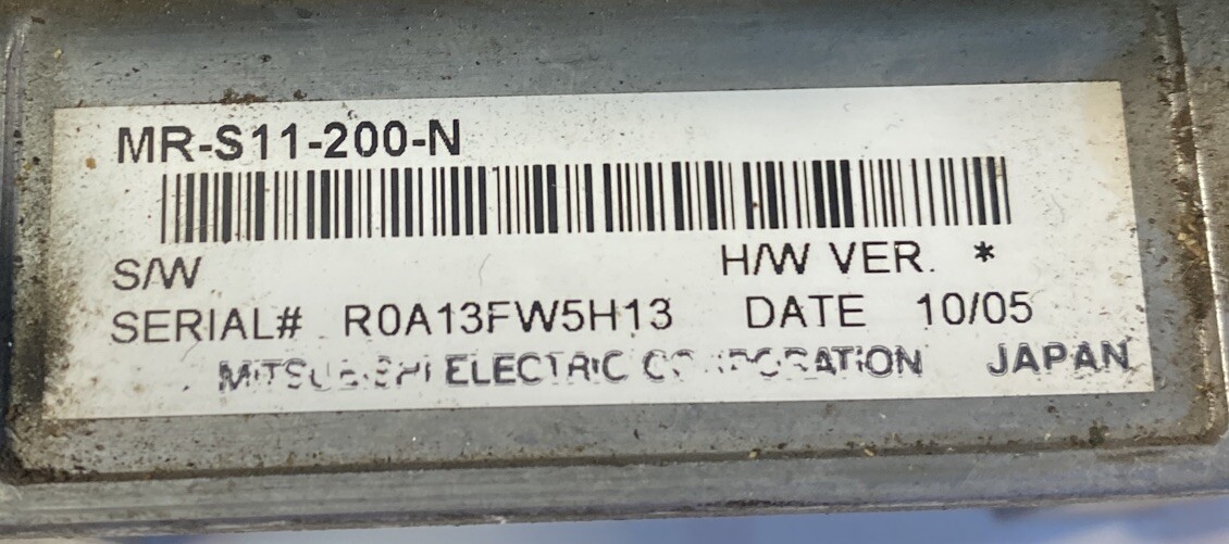 Mitsubishi MR-S11-200-N Servo Drive Overnight Shipping Available