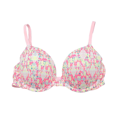 Pink Victoria Secret Wear Everywhere Demi T Shirt Bra Size 32C