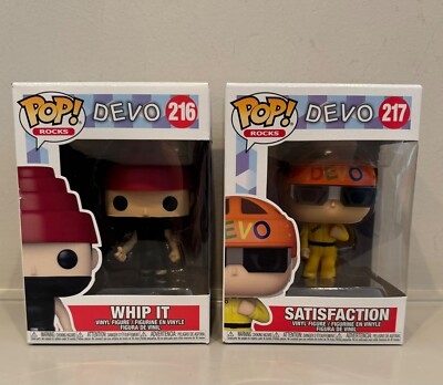 DEVO Funko POP!  2 Pc. Set #216 Whip It & #217 Satisfaction NEW!