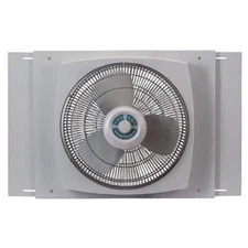 Lasko Window Fan 16" Dia EZ-Dial Ventilation White 3-Speed Expandable Side Panel
