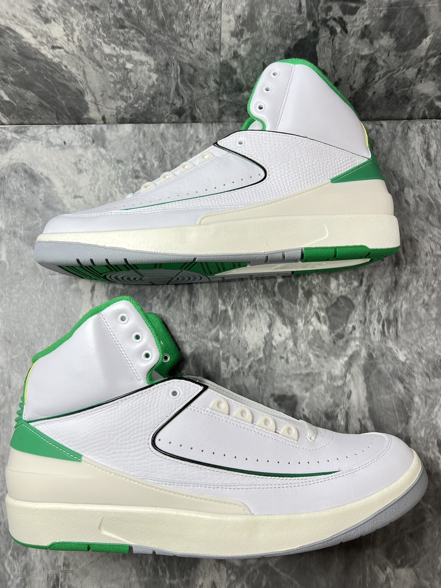 Air Jordan 2 Retro Sneakers Lucky Green White DR8884 103 Men Size