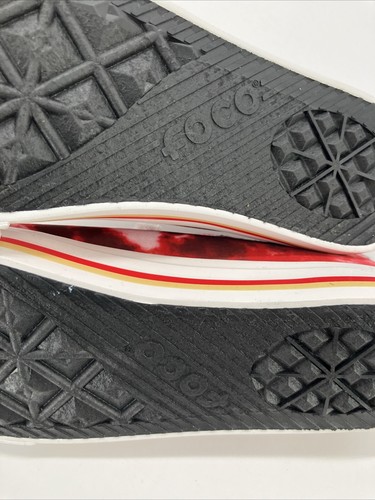 NFL YOUTH 2-3 SNEAKER Red Tie dye CANVAS Low Top Chucks FOCO San Francisco 49ers - Picture 14 of 15