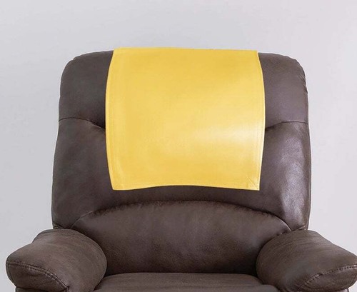 Recliner Headrest Cover Chair Protector Sofa Furniture Leather Slipcover Black 1 - Picture 9 of 10