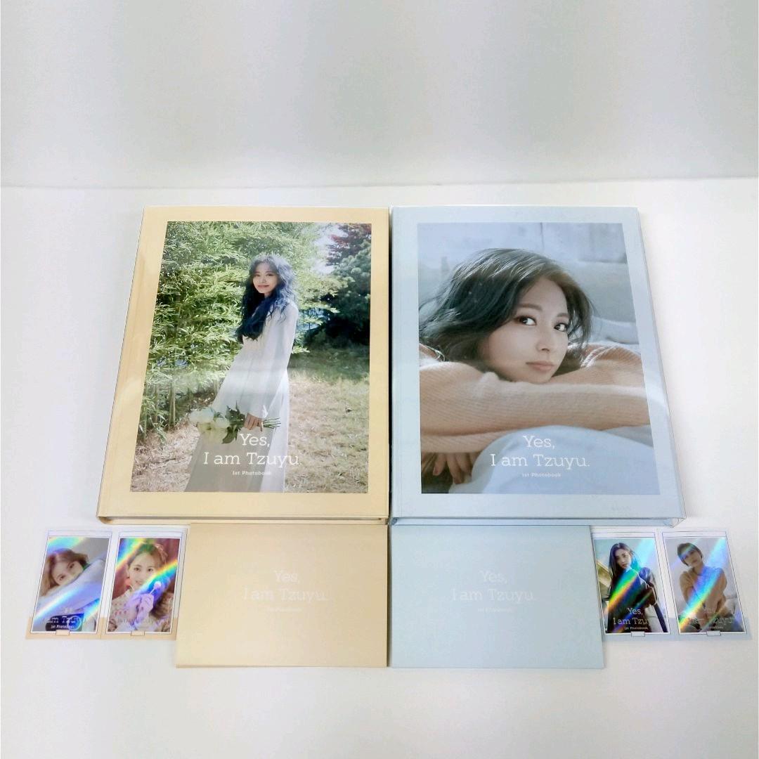 TWICE TZUYU Yes I am Tzuyu 1st Photobook Blue Peach Postcard Photocards  Full Set