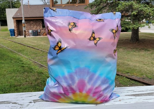 14x17,19x24 Monarch Tye Dye ButterFly Cloudy Sky Poly Mailers, Shipping Mailing - Picture 42 of 47
