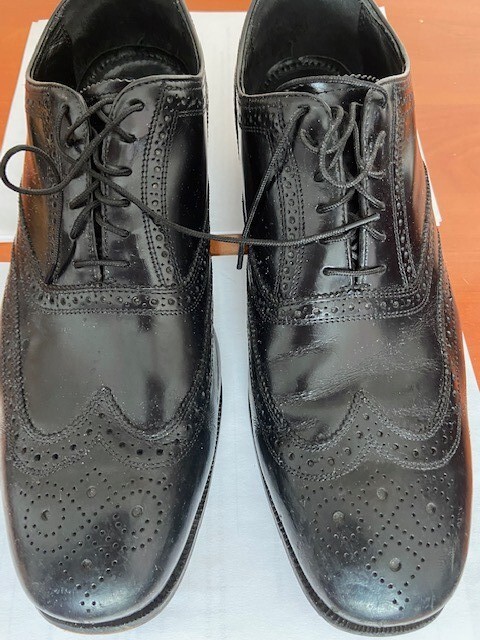 Men Florsheim Black Leather Wingtip Dress Shoes Size 12D | eBay display picture 3