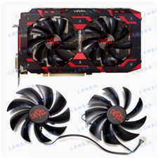 For POWERCOOLOR RX580 590 Red Devil Graphics Card Fan PLD10010B12HH