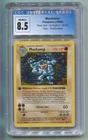 1999 WOTC POKEMON BASE SET 1ST EDITION SHADOWLESS MACHAMP 8/102 HOLO CGC 8.5