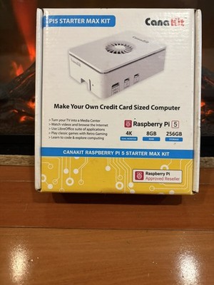 Raspberry Pi 5 CanaKit Max Kit 8GB RAM 256GB 4K Dual Monitor Complete Bundle