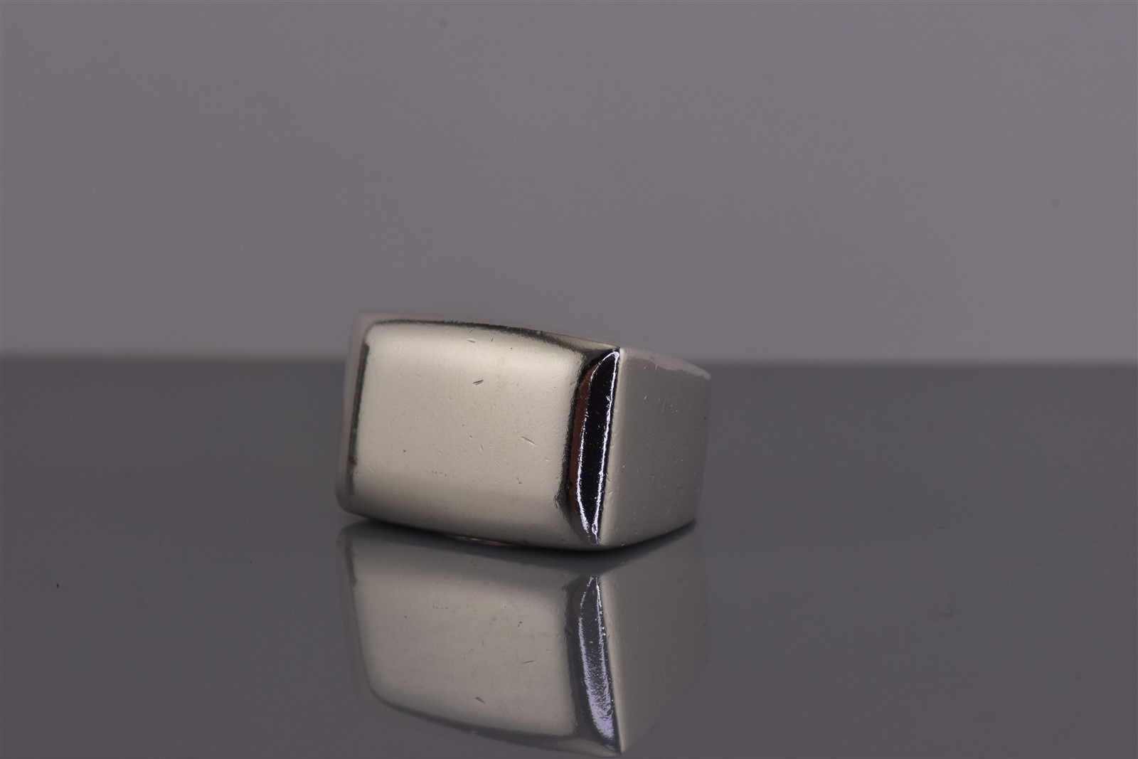 Sterling Silver 14mm Polished Rectangular Face Mo… - image 6