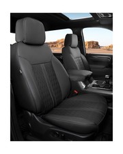 for Chevy Silverado  GMC Sierra Leather Seat Covers, Crew Cab 1500 2019-2026...