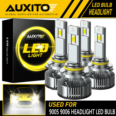 9005 9006 LED Headlight Kit High Low Beam Bulb Super Bright 6500K White 48000LM