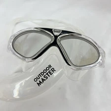 Swim Goggles Outdoor Master No Leaking Anti-Fog Pool White Clear