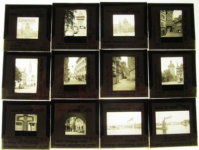 Konstanz  einmalige  12 x  Vintage   Schwarz Weiß - Dias