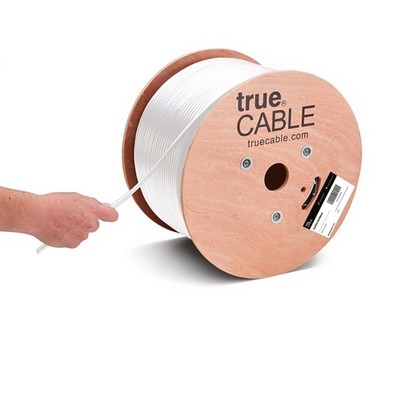 trueCABLE Cat5e Outdoor, Unshielded UTP, 1000ft, UV Resistant, Aerial CMX Rated,