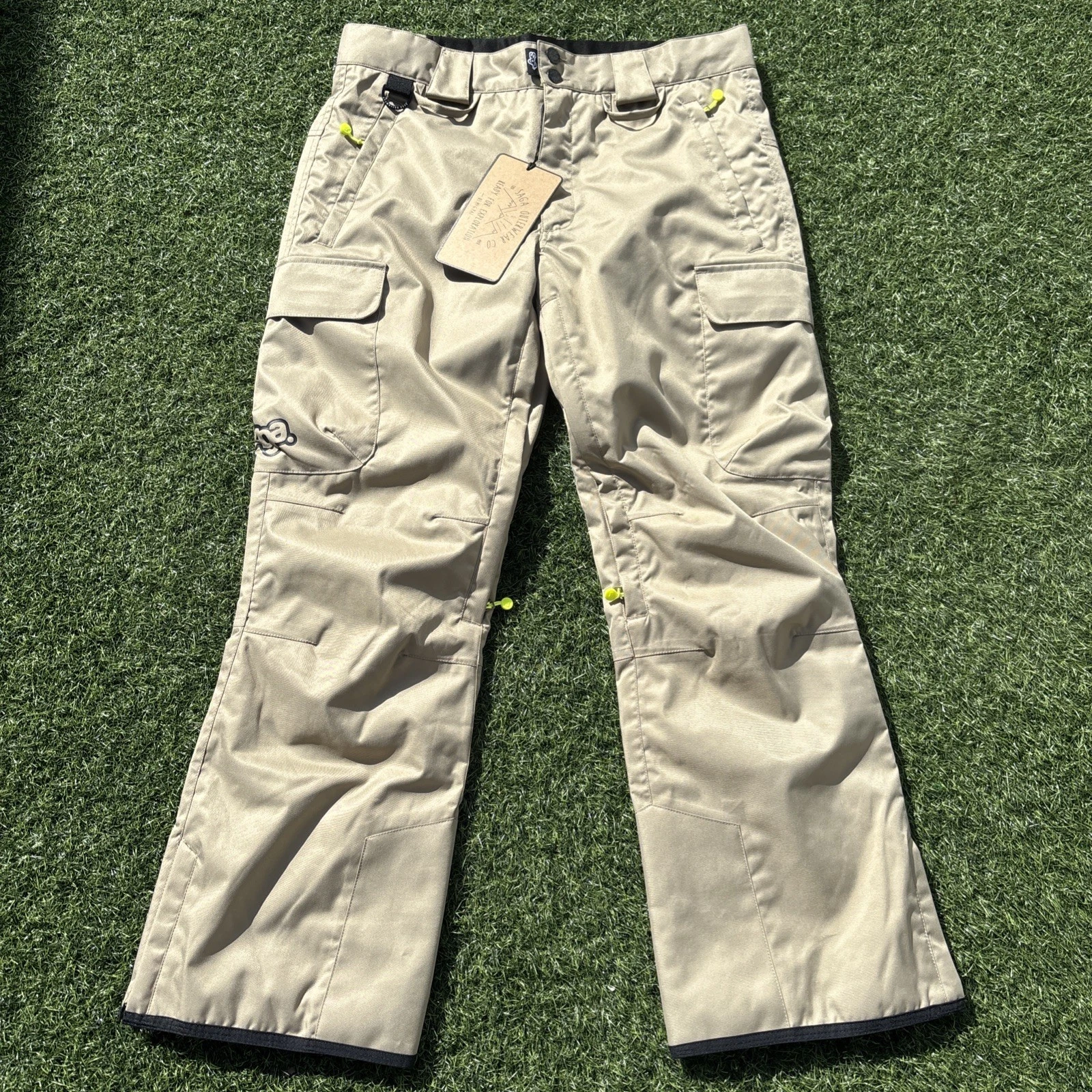 Saga Outerwear Mutiny Skiing Snowboarding Pants Men's Khaki Size S RRP £110
Opens in a new window or