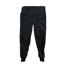 Vince Joggers Women 4 Black Cotton Blend High Waisted Military Style Relax READ