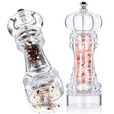 Moulin à Épices Manuel Acrylique 16cm Lot 2 Poivre Sel Cuisine Moderne