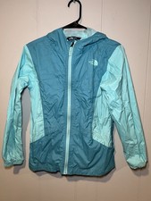 North Face Jacket Windbreaker Girls Large 14/16 Blue
