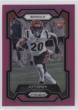 2023 Panini Prizm Rookies Pink Prizm DJ Turner #319 00gy