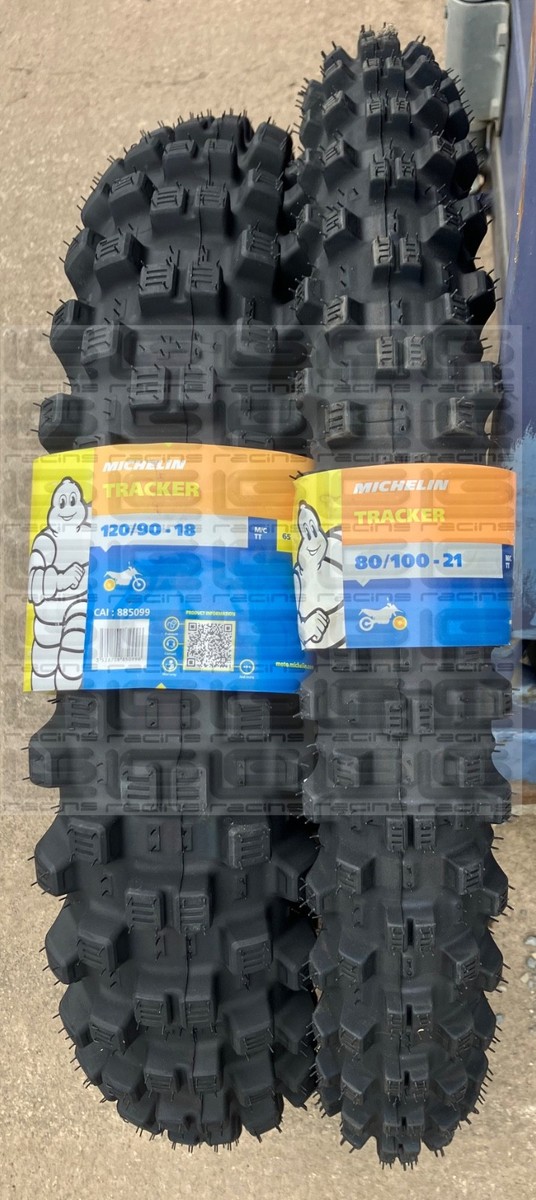 Michelin オフロードタイヤセット 80/100-21 120/90-18 Michelin TRACKER 120/90/18 & 80/100/21