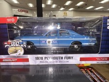 GREENLIGHT HOT PURSUIT 1978 PLYMOUTH FURY MAINE STATE POLICE 1:24 SCALE DIE-CAST