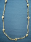 Vintage (1980s) 3oz Gold Tone Knotted Necklace 35 inches — photo 1