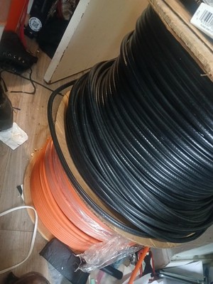 1000 FT RG11 Underground COAX CABLE INDOOR/OUTDOOR orange Direct Burial  w GEL