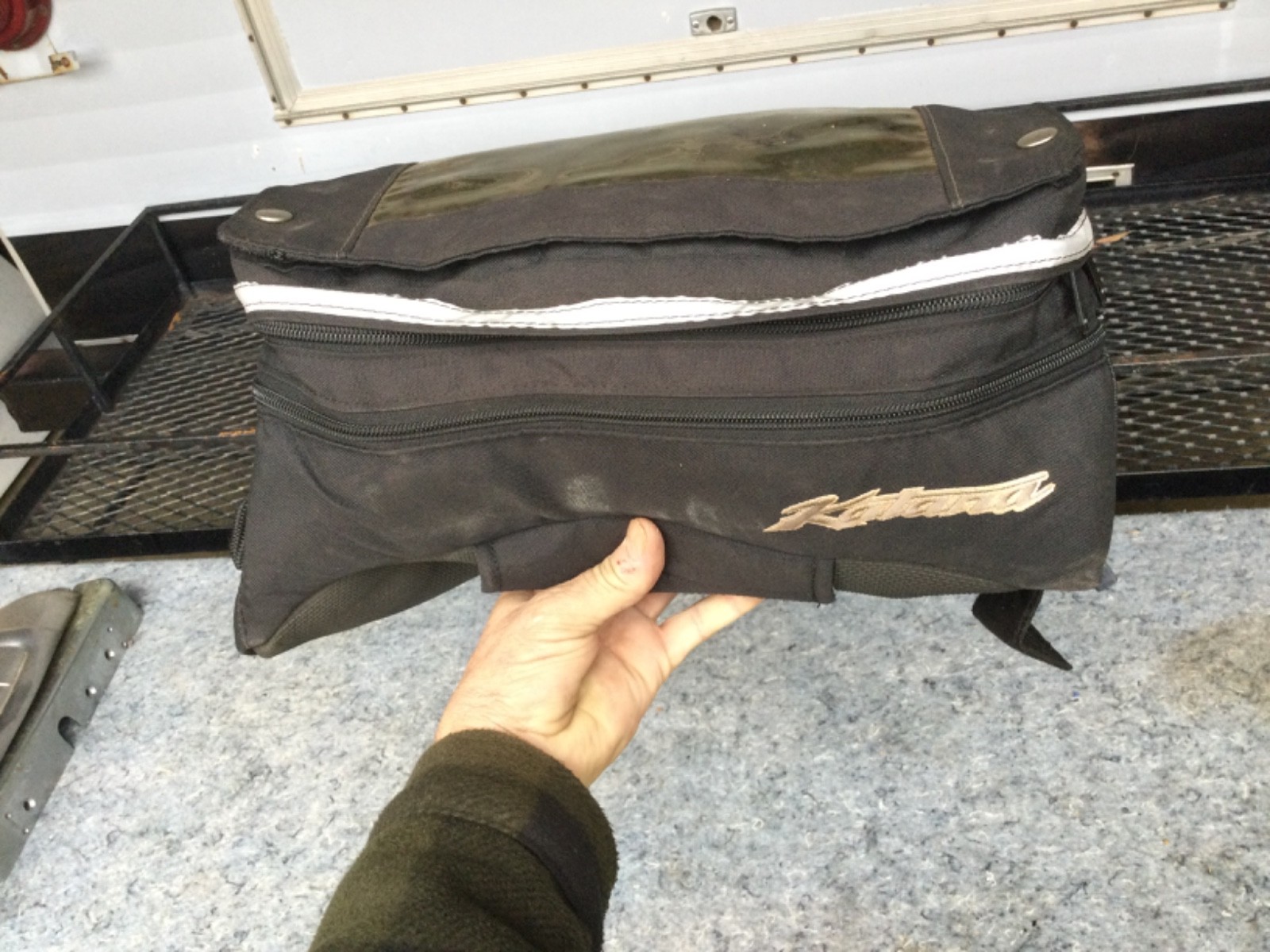 Suzuki Katana motorcycle magnetic expandable tank bag luggage