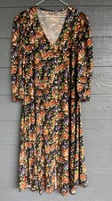 Vintage R.K. Evans Floral Cottagecore Dress Size M