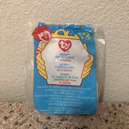 McDonald’s Happy Meal: Ty Teenie Beanie Babies- Neon The Seahorse #13 (2000)
