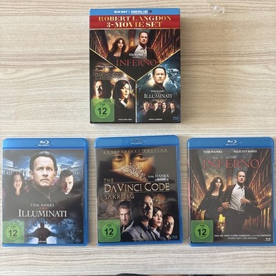 Davinci Code -  Illuminati -  Inferno  - 3-Movie Set - Blu-ray