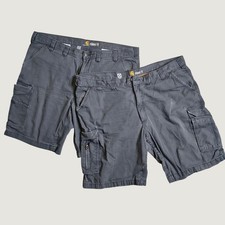 Carhartt Force Relaxed Fit Cargo Shorts Men Size 44 Gray Ripstop Workwear 2 Pack