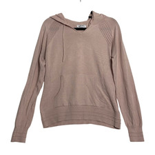 Athleta Evergreen Hoodie Sweater Womens Pink Long Sleeve Pullover Size Small