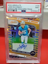 2024 Panini Absolute - Rookies Ladd McConkey #134 Gold Spectrum Signatures /10