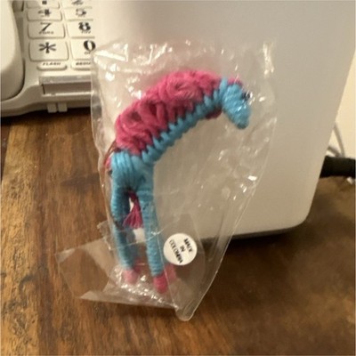 Blue & Pink Yarn-Wrapped Doll Accessory Piece 1pc Single Unit