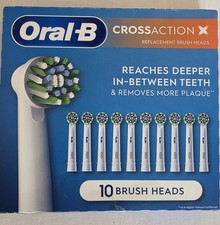 NEW Oral-B CrossAction X replacement brush heads   10 pack