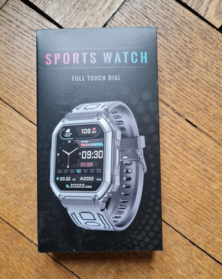 Sport Smart Watch IP67 Full Touch, Grau, Silikonarmband, HF Monitor, iOS/Android