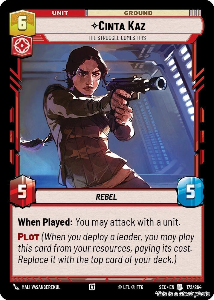 Star Wars Unlimited- Cinta Kaz - The Struggle Comes First [(SEC) - 172/264] N...