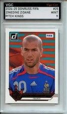 2024-25 PANINI DONRUSS FIFA PITCH KINGS #25 ZINEDINE ZIDANE VGC MINT 9 IJ49