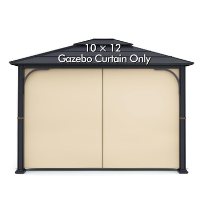 Gazebo Universal Replacement Privacy Curtain - Wonwon Privacy Panel Canopy Side