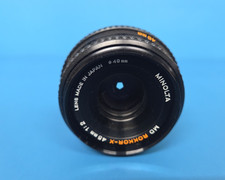 Vintage Minolta MD Rokkor-X 45mm f/2 Manual Prime Lens Japan Excellent