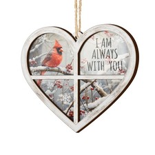 V VIBEPY All Over Printed Cardinal Bird Christmas Ornaments Ornament