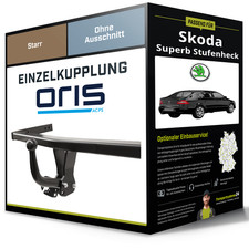 Starre Anhängerkupplung für SKODA Superb Stufenheck 02-08 I Typ 3U4 Oris NEU