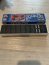 Milton Bradley MB Wooden Dragon Double Six Dominoes Complete 28 pc set VTG 1983