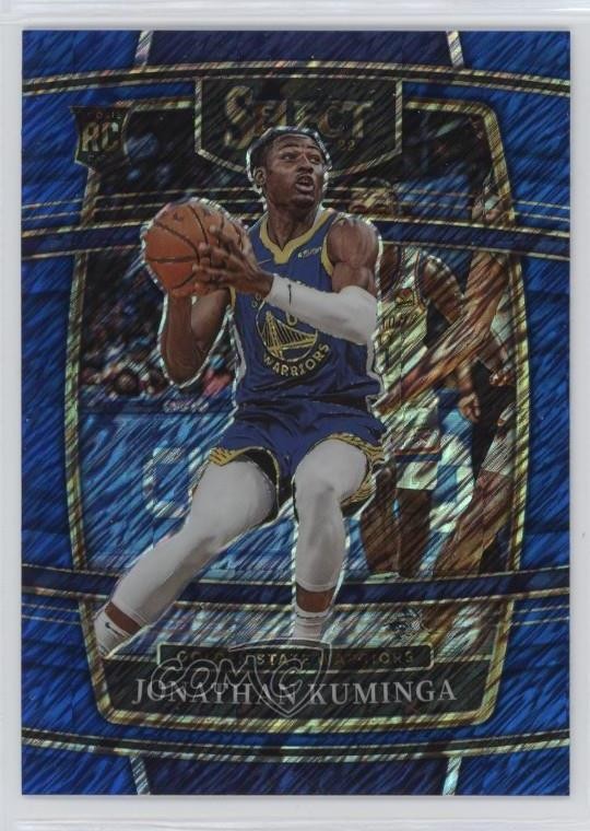 2021-22 Panini Select Concourse Blue Shimmer Prizm Jonathan Kuminga #28 18jt