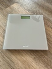 Taylor Digital Bathroom Scale - Clear Glass Grey Accents  Batteries Very Nice