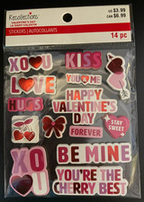 RECOLLECTIONS VALENTINE'S DAY PHRASES STACKED DIMENSIONAL STICKERS 14PC ROMANCE