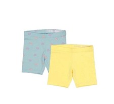 Wonder Nation Girls Casual Pull-On Stretch Bike Shorts 2 Pack Size XL 14-16 
